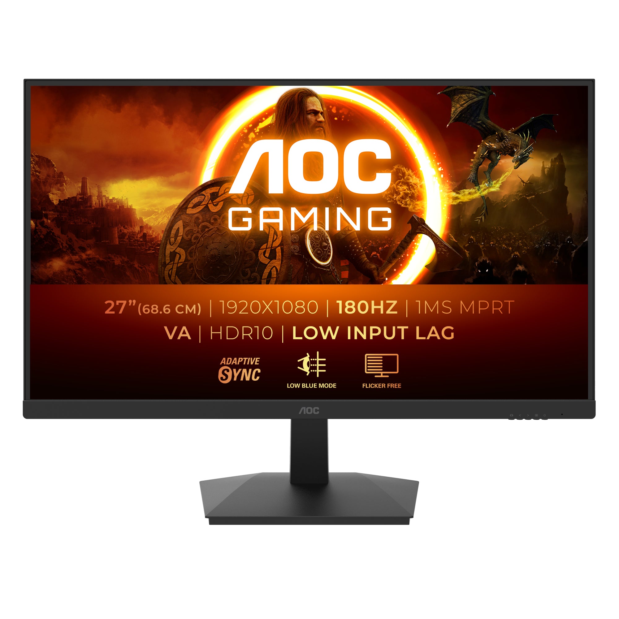 AOC Gaming 27G15N2 27 Fast VA 1920 x 1080 (Full HD) HDMI DisplayPort 180Hz
