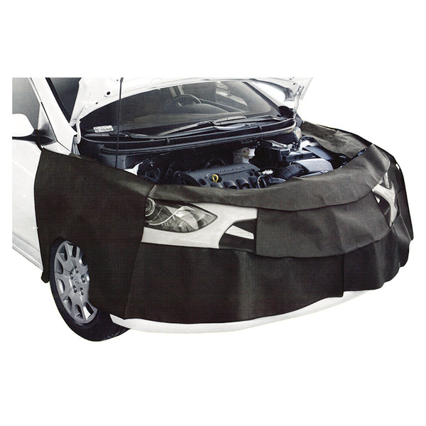Arbejdscovers til motorrum - slidstærkt polyester, sort - Kegel