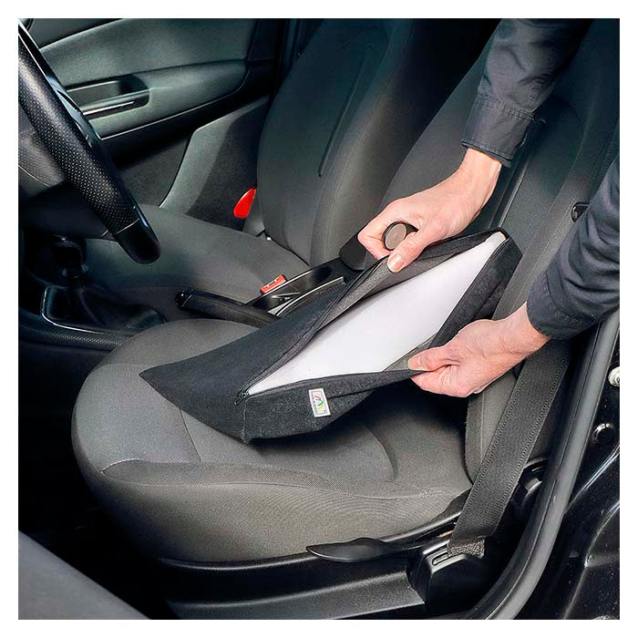 Skråpude sort ergonomisk til bil og hjem - Napoleon