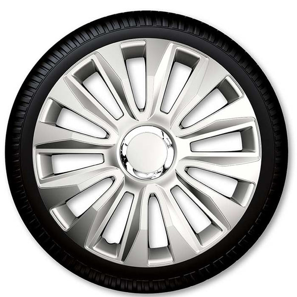 15 hjulkapselsæt 4 stk grå Avalon Pro - Coverline