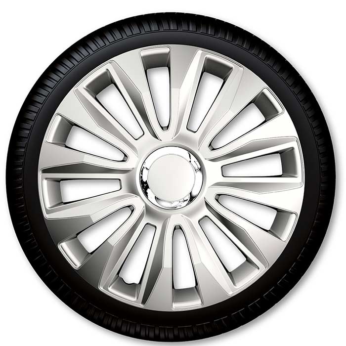 16 hjulkapselsæt 4 stk grå - Avalon Pro by Coverline