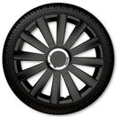 15" Spyder Pro sort hjulkapselsæt