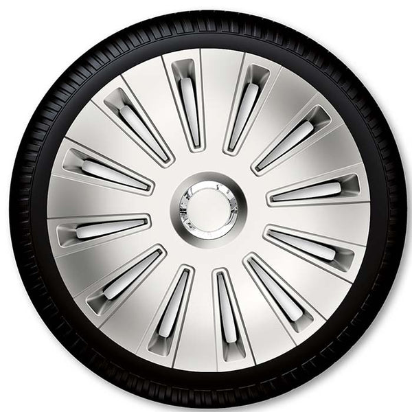 15 hjulkapselsæt Daytona Pro 4 stk grå - ARGO