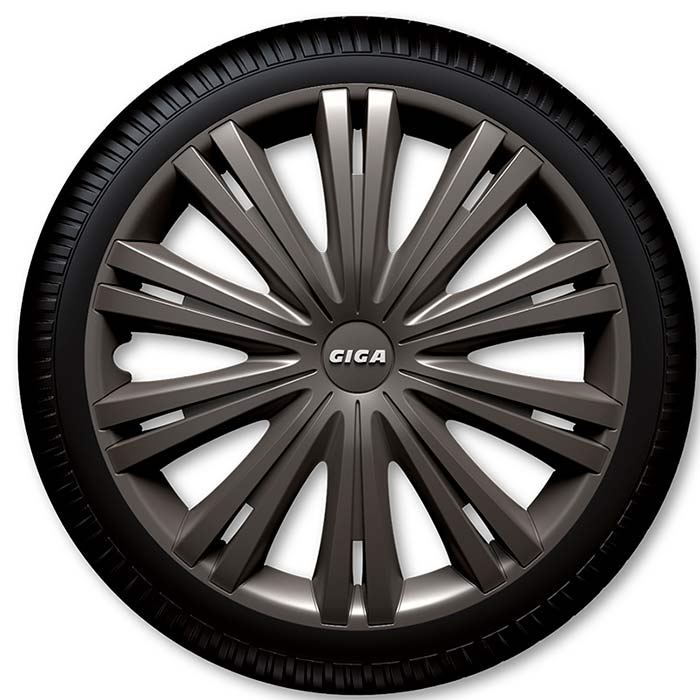 16 hjulkapselsæt Giga koks, slagfast plast - Coverline