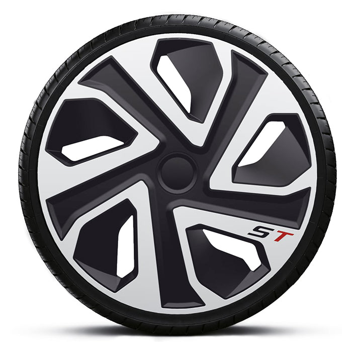 19" ST Sølv hjulkapselsæt