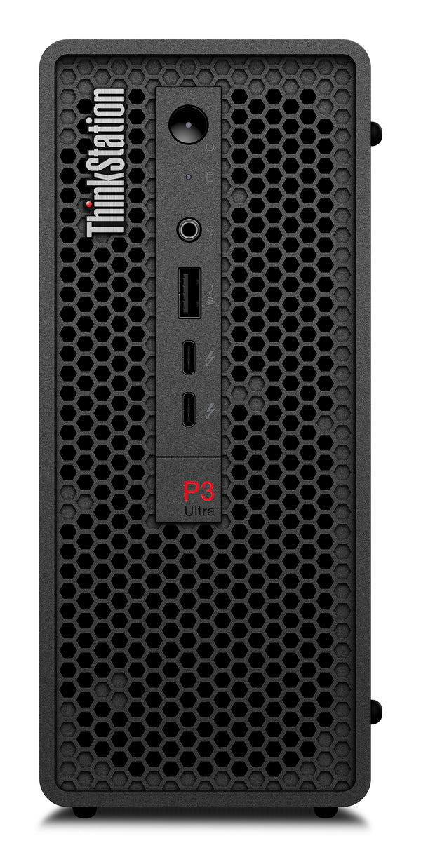 Lenovo ThinkStation P3 Ultra SFF Intel® Core™ i7 i7-14700 32 GB DDR5-SDRAM 1 TB SSD NVIDIA T1000 Windows 11 Pro Mini Tower Workstation Sort