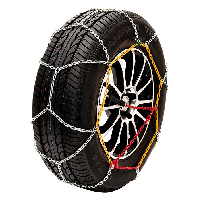 Snekæder netsnekæde 9 mm TÜV/ÖNORM v5117 til dækstørrelser 205/80-14 - 225/40-18 Husky