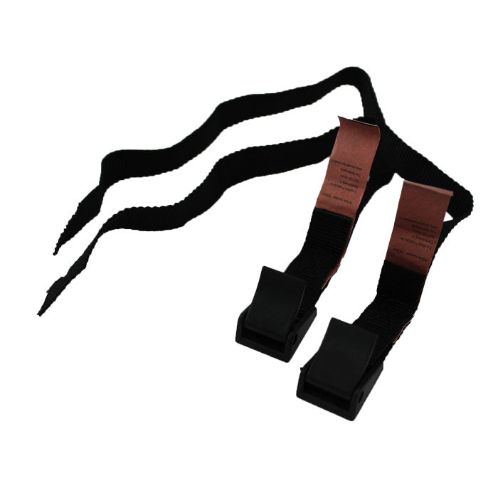 Bagageremme 40 cm x 18 mm, 2 stk. sort - kraftig UV-/fugtbestandig, TÜV godkendt - jumbo