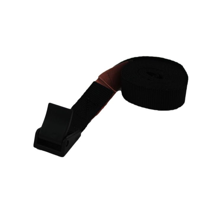 Bagagerem 200 cm x 18 mm, sort - kraftig sikringsrem, TÜV-godkendt - Jumbo