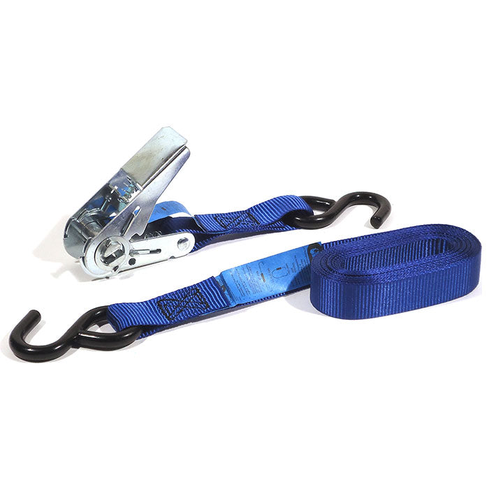 Bagagerem 2-delt 500 cm 25 mm med krog og spænde, blå - Jumbo