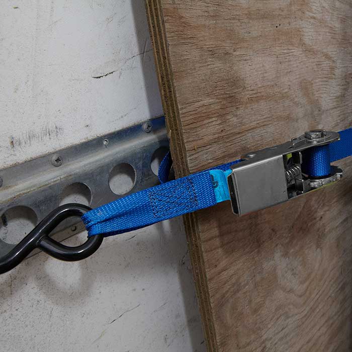 Bagagerem 2-delt 500 cm 25 mm med krog og spænde, blå - Jumbo