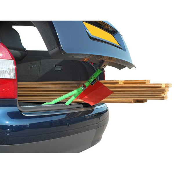 Bagageklapstrop 300 cm med D-ring og quickstrammer, 25 mm - jumbo, Brand