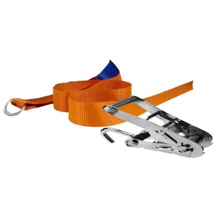 Hjulstrop 2,4 m 35 mm med skralde og J-krog til biltransport 2000 kg brudstyrke 4000 kg - jumbo