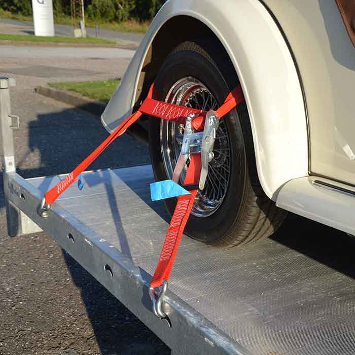 Hjulstrop 60 cm til autotransport 2500 kg med 3 m spænderem - Jumbo