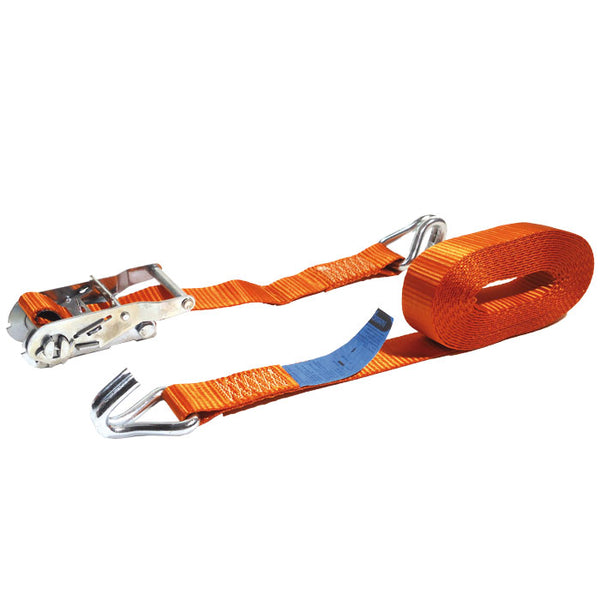 Bagagerem 6 m x 38 mm med Click-spænde og krog, 2000 kg brudstyrke - Jumbo