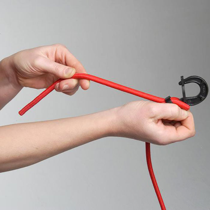 Bagagestrop 100 cm regulerbar rød 2 stk - kraftig nylonkrog, 27 kg surringkapacitet - Brand