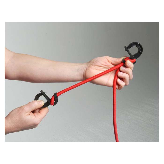 Bagagestrop 100 cm regulerbar rød 2 stk - kraftig nylonkrog, 27 kg surringkapacitet - Brand