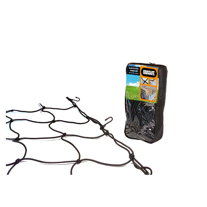 Transportnet 180x120 cm til trailer og pickup, elastikkant for sikker fastgørelse - brand