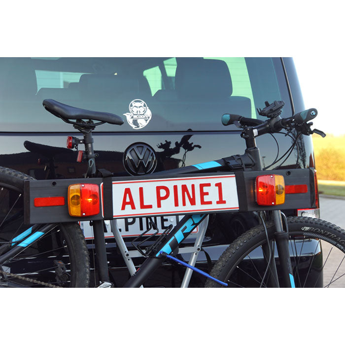 Cykelholder til 3 cykler, sammenklappelig, inkl. lygtebom - Avant