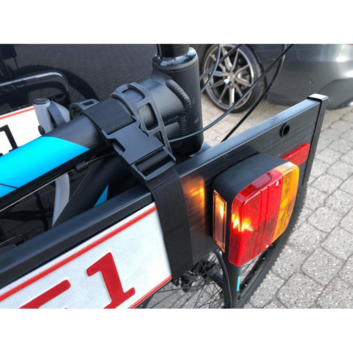 Lygtebom til cykelholder med monteringsremme og 7-polet stik - Avant