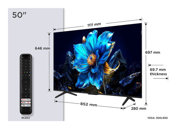 TCL 50P79K 50 QLED 4K UHD (2160p) Sort