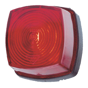 Baglygte rød 62x62mm