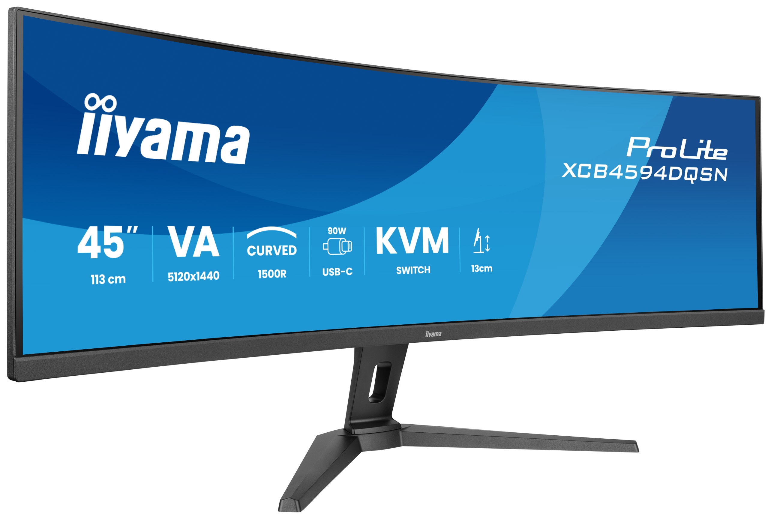 iiyama ProLite XCB4594DQSN-B1 45 VA 5120 x 1440 (UltraWide) HDMI DisplayPort USB-C 165Hz