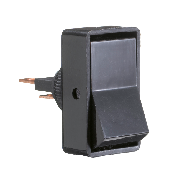 On/off kontakt 20 A, sort, uden lys - Robinson