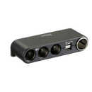 Strømudtag med 4 udtag og USB 12/24v