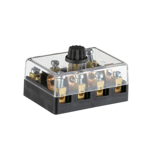 Sikringsholder til porcelænssikringer 4 stk. med låg - Robinson