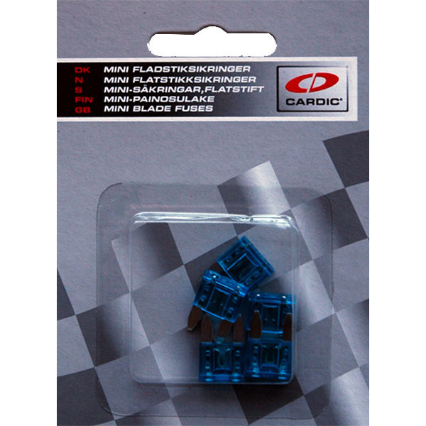 MINI sikring 15 A 5 stk. pakke - sikring til el-installationer - avant