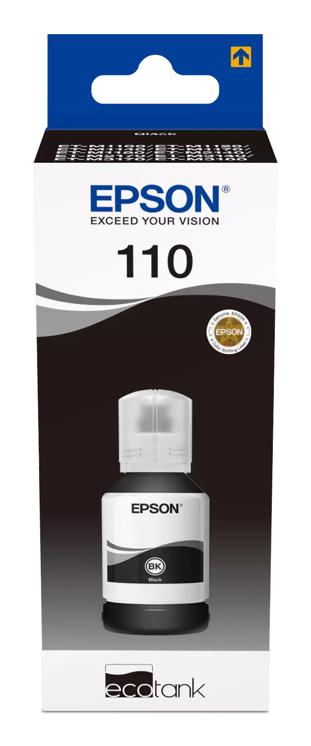 Epson EcoTank MX1XX Series Sort 6000 sider Blækrefill C13T03P14A