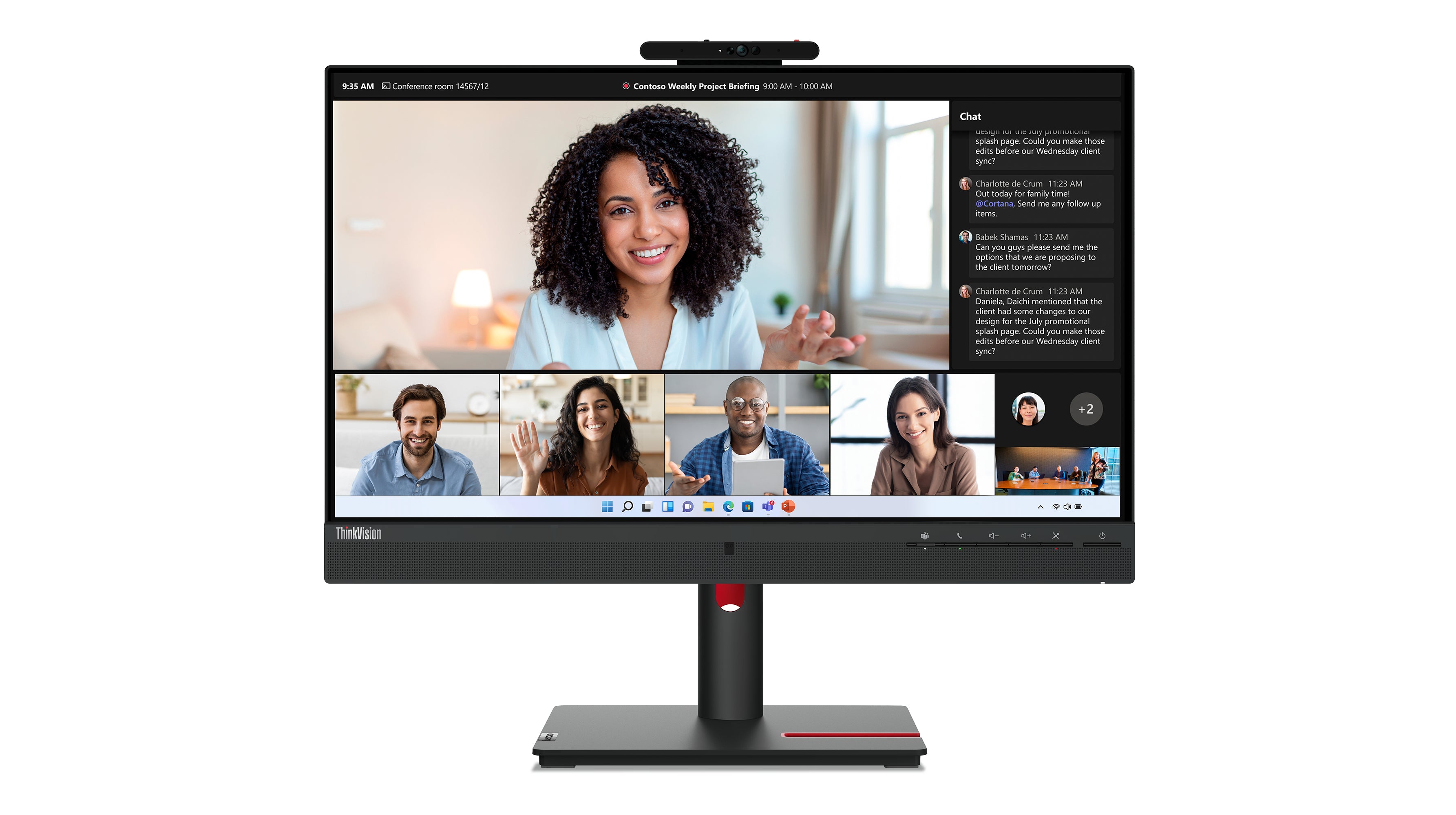 Lenovo ThinkVision T24mv-30 24 IPS 1920 x 1080 (Full HD) HDMI DisplayPort USB-C