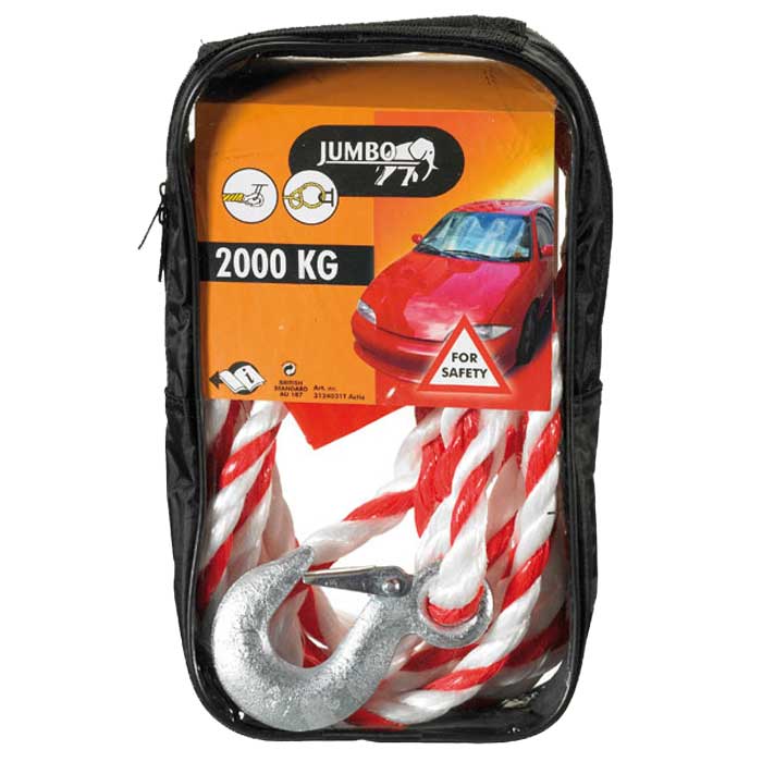 Slæbetov med krog 2000 kg