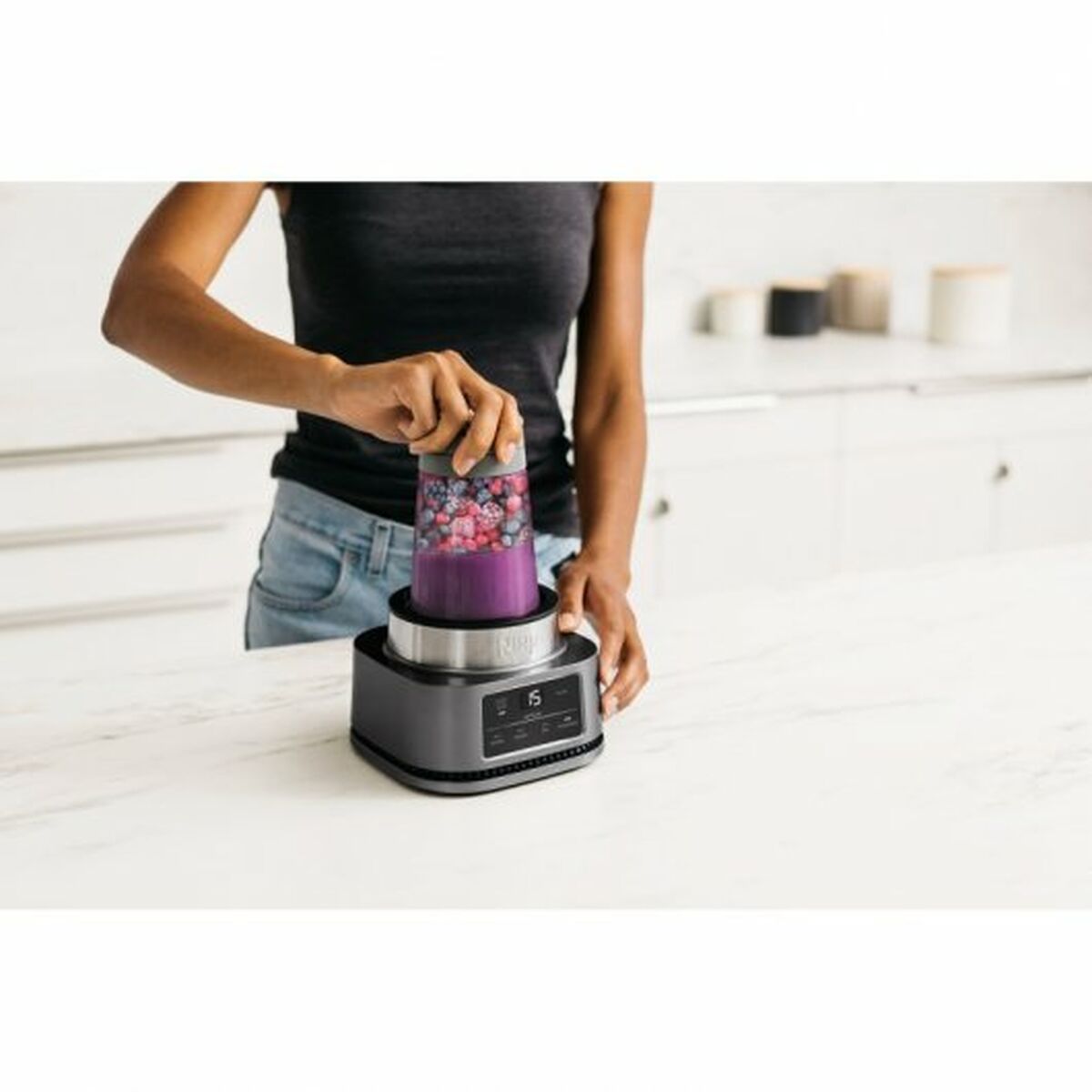 Kop-blender NINJA CB100EU Sort Sølvfarvet 1100 W 700 ml