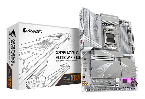 AORUS X870 ELITE WIFI7 ICE ATX Socket AM5 AMD X870
