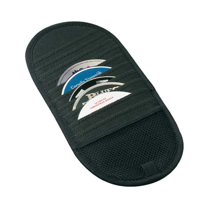 CD-holder til solskærm - plads til 10 CD’er, nem montering - avant