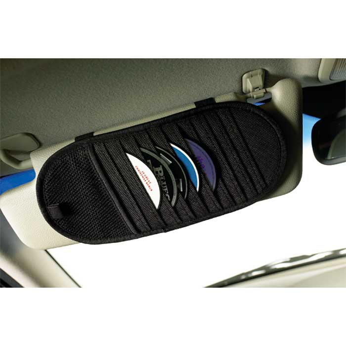 CD-holder til solskærm - plads til 10 CD’er, nem montering - avant