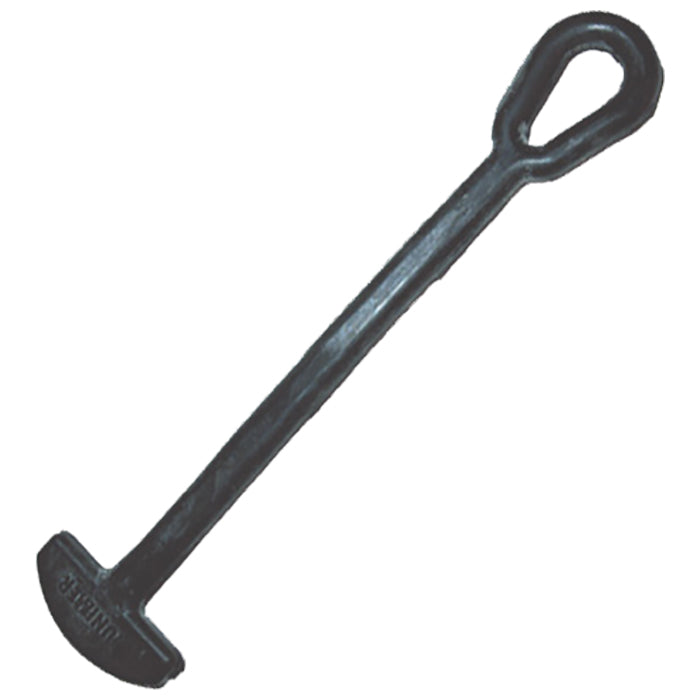 Gummistrop 150 mm med 1 øje - presenningstrop, vejrbestandig, unimer