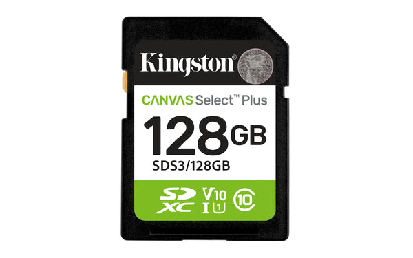 Kingston Technology Canvas Select Plus Gen3 SD 128GB 150 MB/s