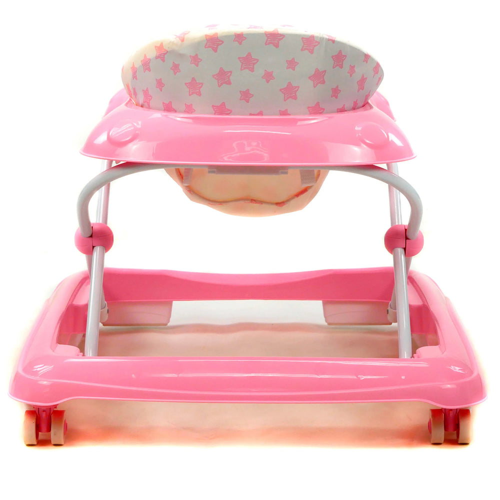 Gåstol Baby Justerbar – Pink stjerner – Asalvo