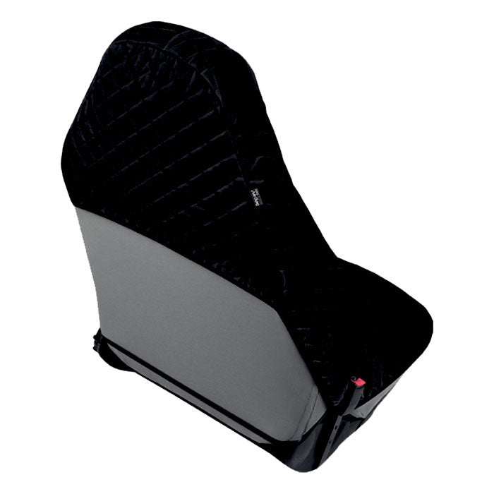 Sædeovertræk sort, universelt bomuld med komfortskum - Kegel