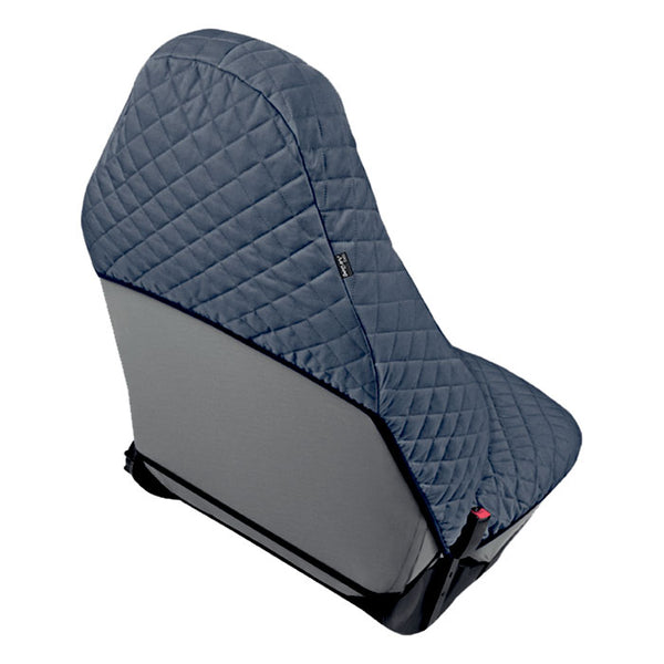 Sædeovertræk i bomuld, gråt universalt fit - Quiltet skånebetræk med elastikstropper, Kegel