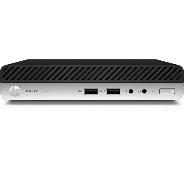 T1A HP ProDesk 400 G4 Refurbished Intel® Core™ i5 i5-8400T 8 GB DDR4-SDRAM 256 GB SSD Windows 10 Pro Mini PC Sort, Sølv