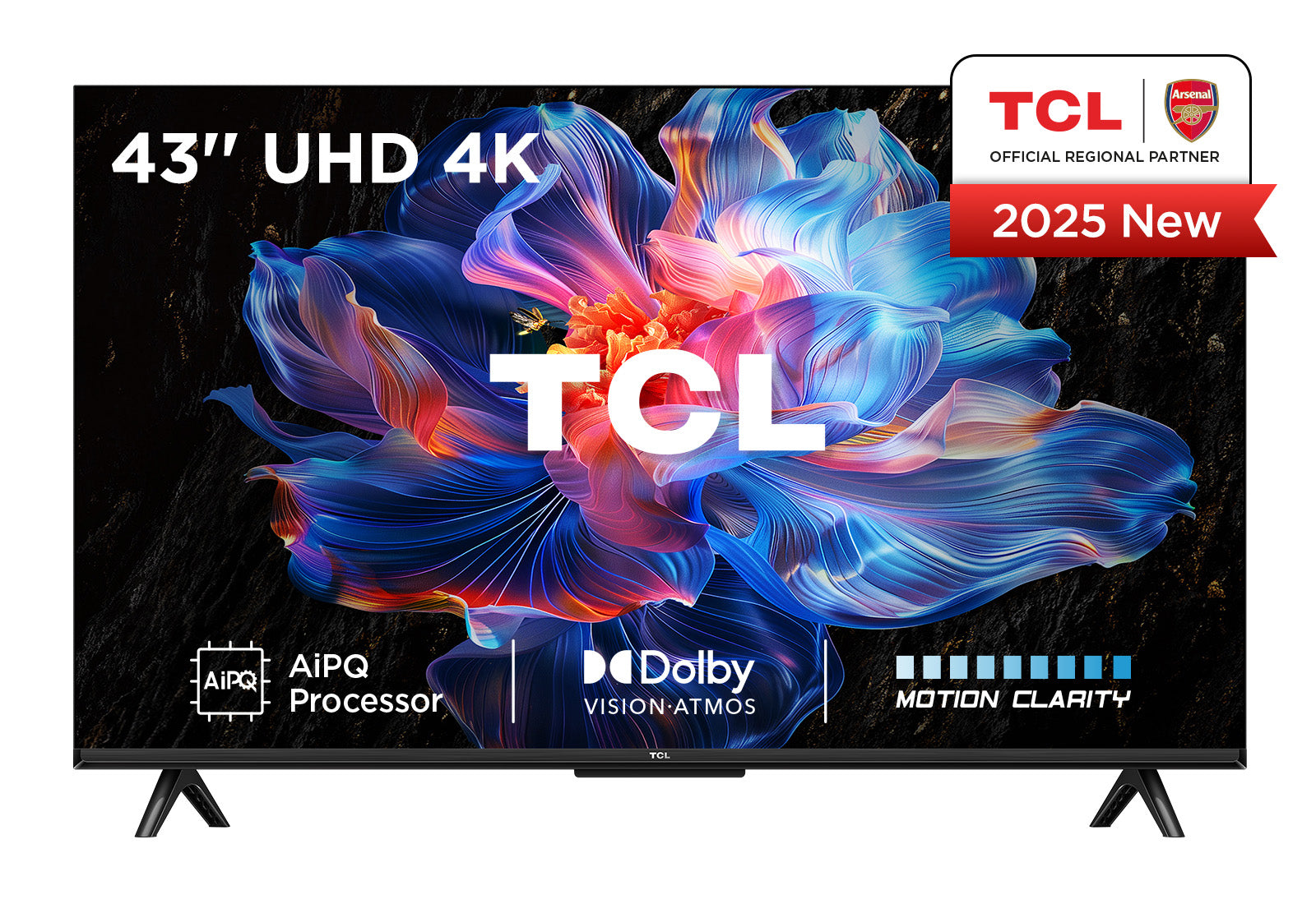 TCL 43V6C 43 4K UHD (2160p) Børstet metal