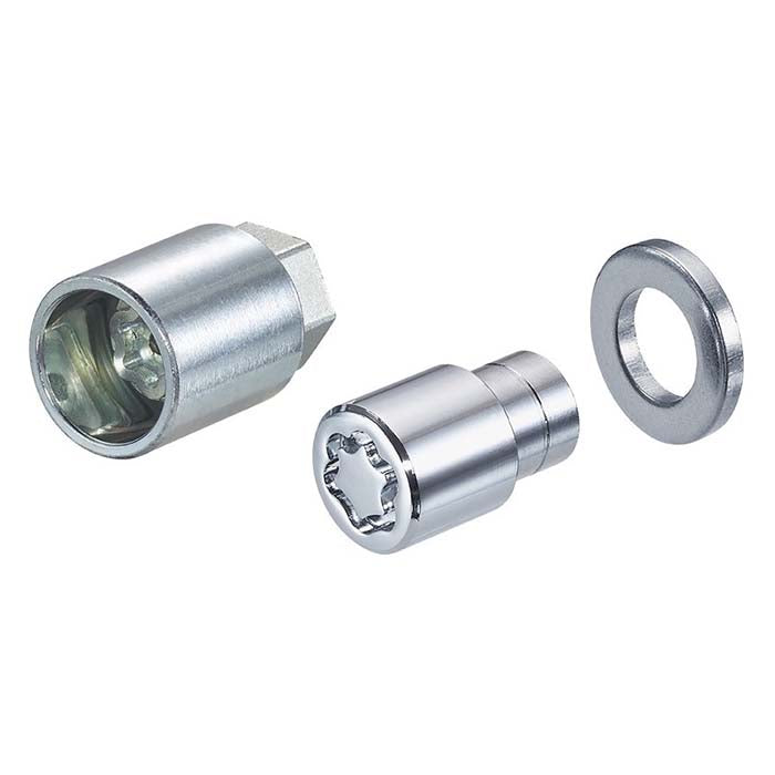 Låsemøtrik M12x1.5 flad 35 mm, 4 stk. med nøgle - McGard