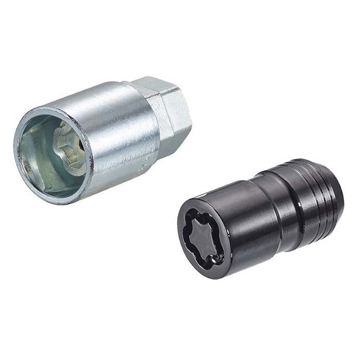 Låsemøtrik M14x1.5 kegle 60° sort 41,6 mm til fælge - McGard