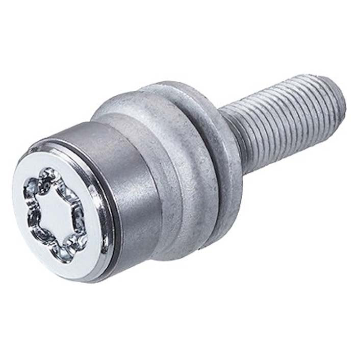 Låsebolt M12x1.25 flad krom 60,2mm sikkerhed (4stk+ nøgle) McGard
