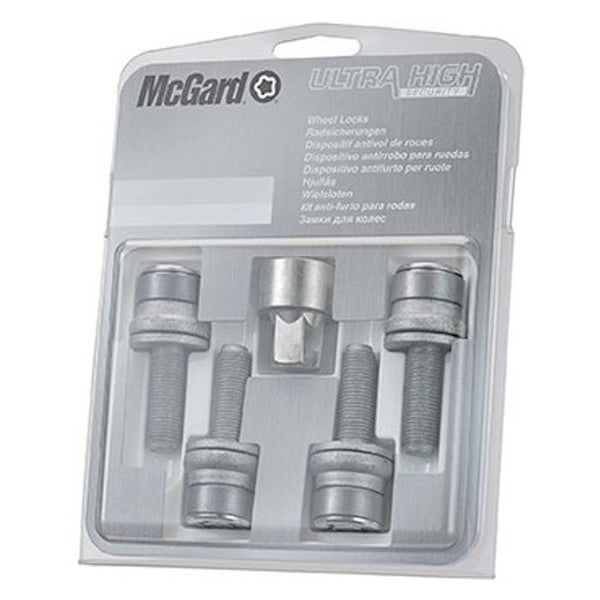 Låsebolt M12x1.25 flad krom 60,2mm sikkerhed (4stk+ nøgle) McGard