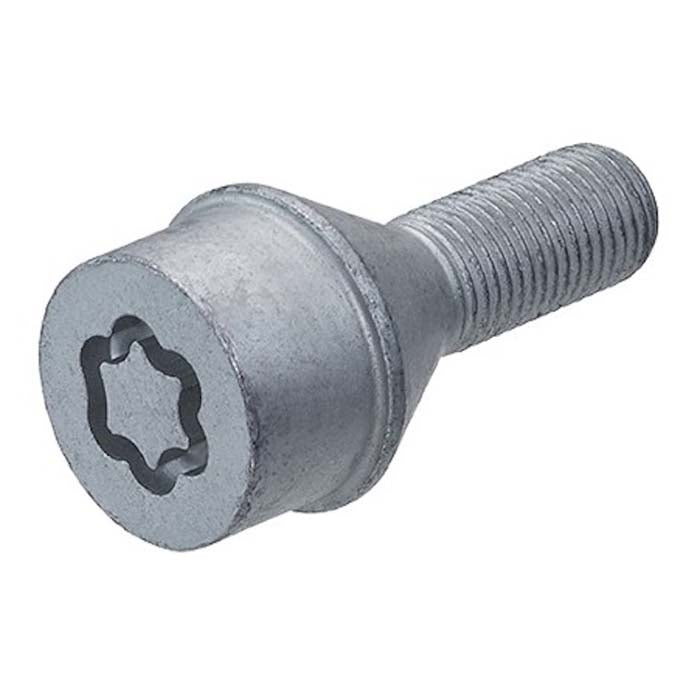 Låsebolt M16x1.5 til Fiat Ducato, forkromet, 4 stk. + nøgle - McGard